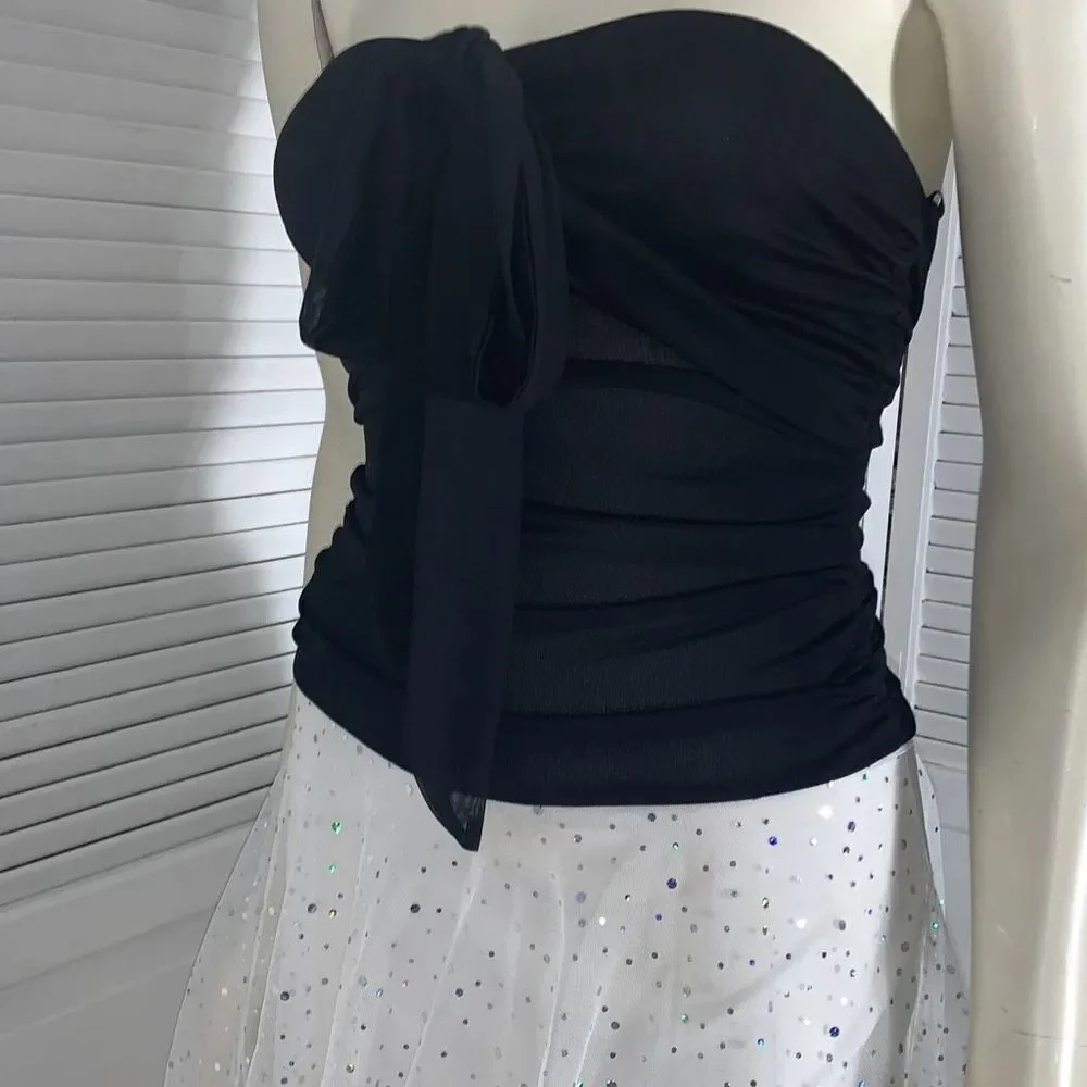 Vintage 90’s‎ Sheer Double Layered Asymmetrical Fairycore Party Dress Size Small